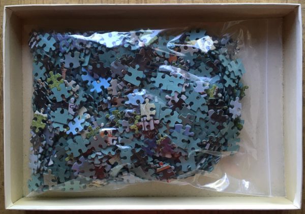 Image of the puzzle 1000, Jumbo, Farmhouse in Upper Bavaria, West Germany, Complete, Picture of the bag