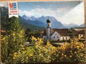 Image of the puzzle 3000, MB, Bayer Alpen, Germany, Picture of the box
