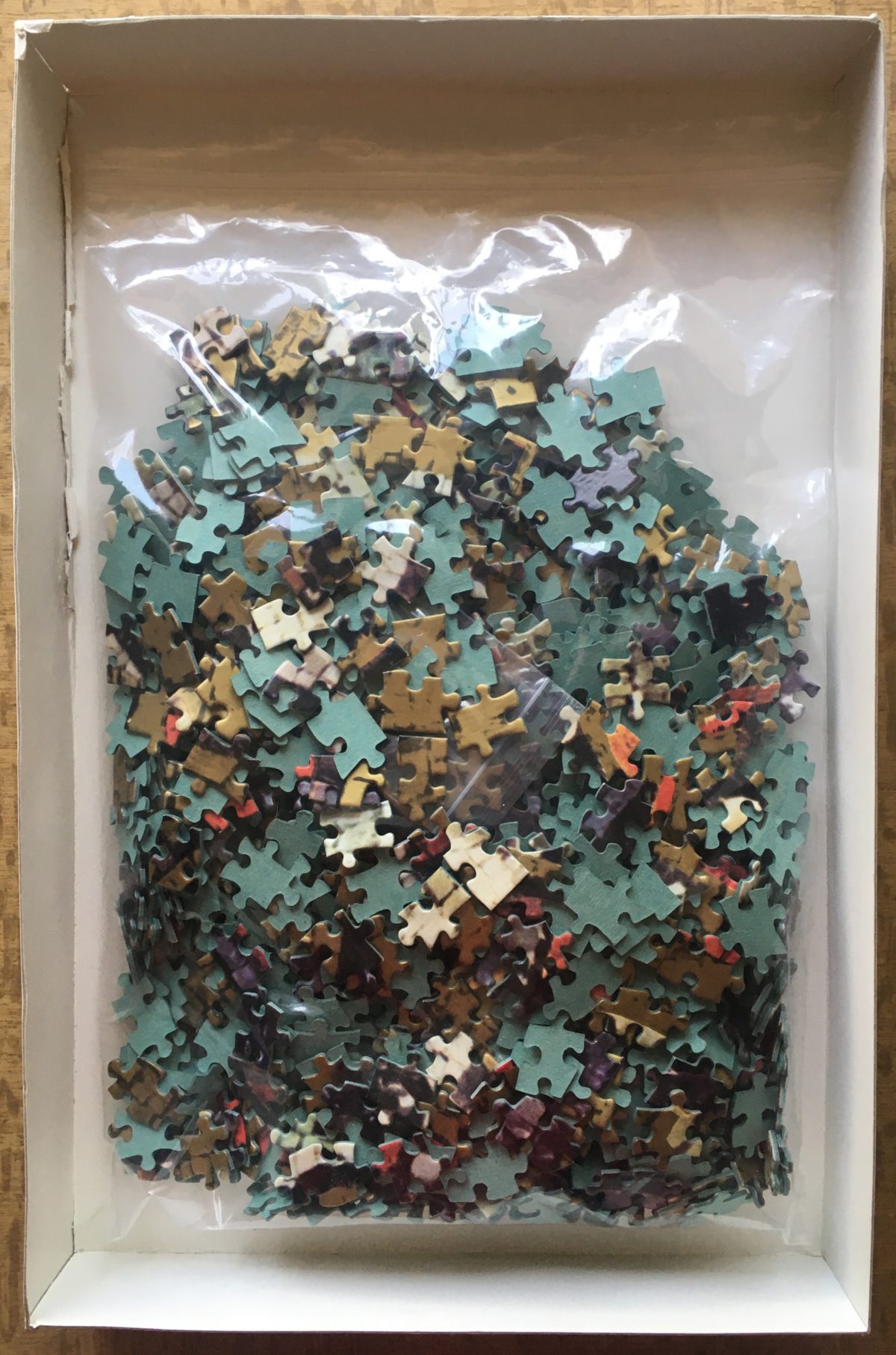 Image of the puzzle 1000, International Team, Mosaici Puzzle, Imperatore Giustiniano, Complete, Picture of the bag