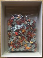 Image of the puzzle 1000, Ricordi, The Seller of Arums, by Louis Toffoli, Complete, Picture of the bag