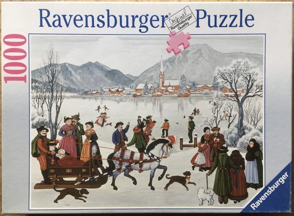 Image of the puzzle 1000, Ravensburger, Winter, 1977, by J.S. Micha Koeck, Complete, Picture of the box
