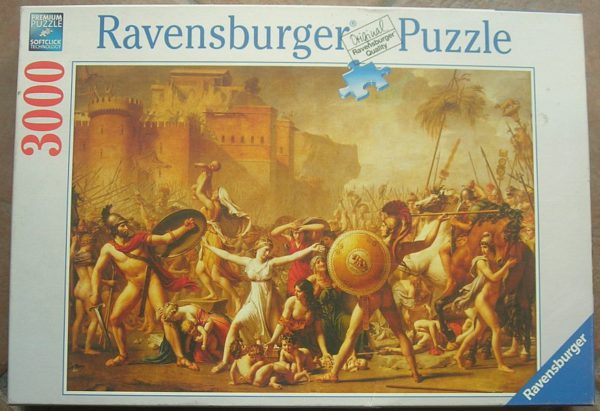 Image of the puzzle 3000, Ravensburger, The Intervention of the Sabine Women, by Jacques-Louis David, Complete, Picture of the box