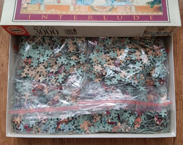 Image of the puzzle 3000, Educa, Interlude, by William Reynolds-Stephens, Complete, Picture of the bag