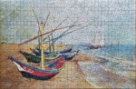 Image of the puzzle 1000, F.X. Schmid, Sailboats in Saintes-Maries, by Vincent van Gogh, Complete, Picture of the puzzle
