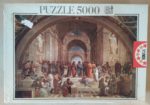 Image of the puzzle 5000, Educa, The School of Athens, Raphael, Sealed Bag, Picture of the box