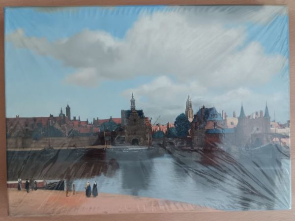 Image of the puzzle 1000, BankGiroLoterij, View of Delft, Johannes Vermeer, Factory Sealed, Picture of the box