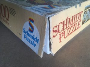 Image of the puzzle 6000, Schmidt, Historic Map of the World, Sealed Bag, Picture of the corner