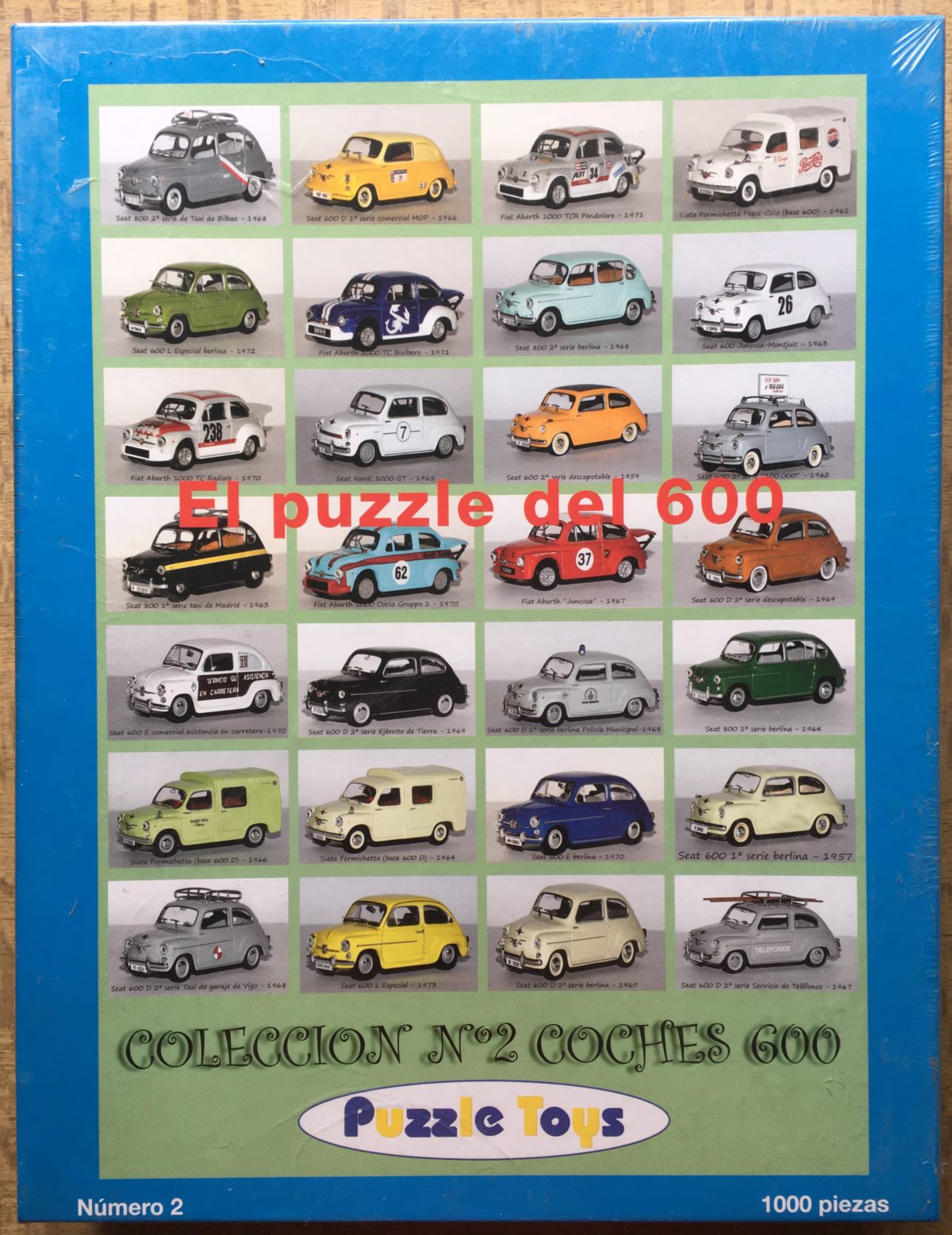 1000, Puzzle Toys, El Puzzle del 600, Nº 2, Factory Sealed, Listed by Eldi Image of the puzzle 1000, Puzzle Toys, El Puzzle del 600, Nº 2, Factory Sealed, Picture of the box