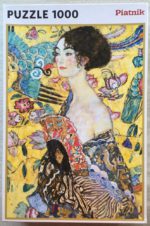 Image of the puzzle 1000, Piatnik, Lady with a Fan, by Gutav Klimt, Sealed Bag, Picture of the box