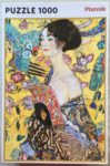 Image of the puzzle 1000, Piatnik, Lady with a Fan, by Gutav Klimt, Sealed Bag, Picture of the box
