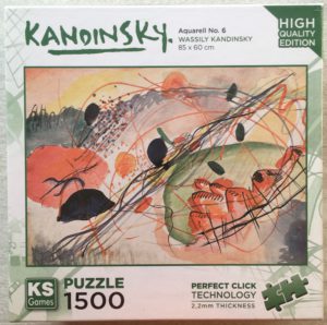 Image of the puzzle 1500, KS Games, Aquarell no. 6, by Wassily Kandinsky, Picture of the box