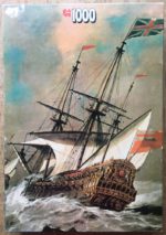 Image of the puzzle 1000, Jumbo, Stormy Weather, by Willem van de Velde the Younger, Complete, Picture of the box