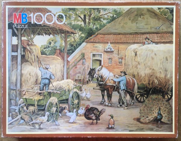 Image of the puzzle 1000, MB, The Last Hay Load, by Cornelis Jetses, Complete, Picture of the box