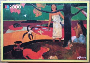 Image of the puzzle 2000, MB, Pastorales Tahitiennes, by Paul Gauguin, Picture of the box