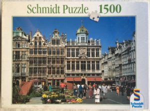 Image of the puzzle 1500, Schmidt, Brussels, Grand Market, Factory Sealed, Picture of the box