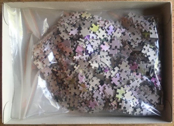 Image of the puzzle 1000, Castorland, Romantic Horses, Complete, Picture of the bag
