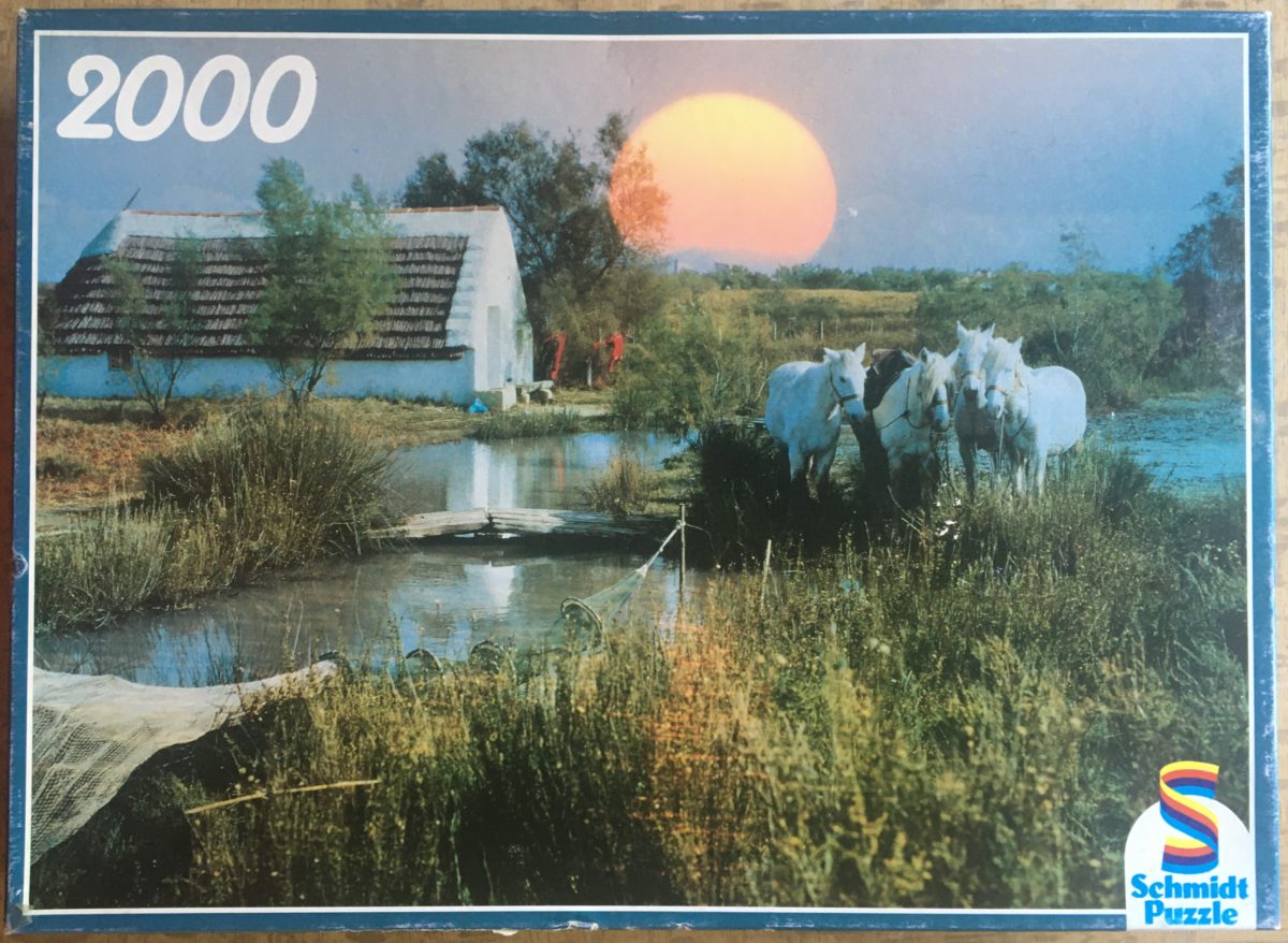 Image of the puzzle 2000, Schmidt, Camargue, Gontscharoff, Complete, Picture of the box