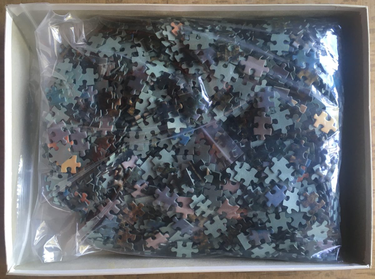 Image of the puzzle 2000, Schmidt, Camargue, Gontscharoff, Complete, Picture of the bag