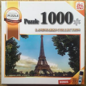 Image of the puzzle 1000, ZigZag, Eiffel Tower, Sealed Bag, Picture of the box