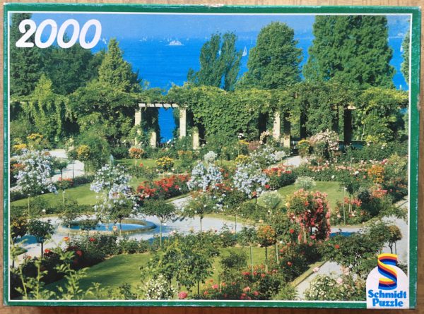 Image of the puzzle 2000, Schmidt, Mainau, Lake of Constance, Incomplete, Picture of the box