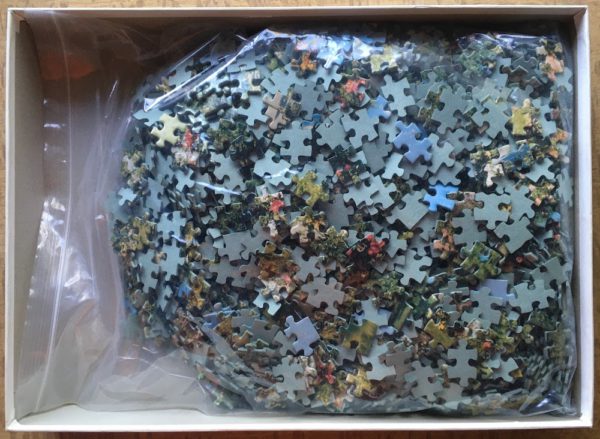 Image of the puzzle 2000, Schmidt, Mainau, Lake of Constance, Incomplete, Picture of the bag