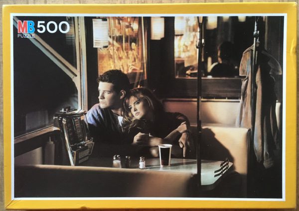 Image of the puzzle 500, MB, In the Diner, Complete, Picture of the box