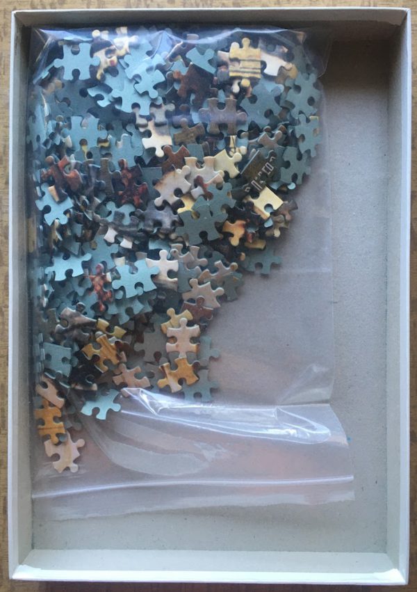 Image of the puzzle 500, MB, The Prom Dress, Norman Rockwell, Complete, Picture of the bag