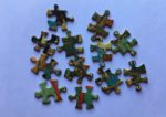 Image of the puzzle 500, Nathan, Les Roulottes, by Vincent van Gogh, Complete, Picture of the pieces