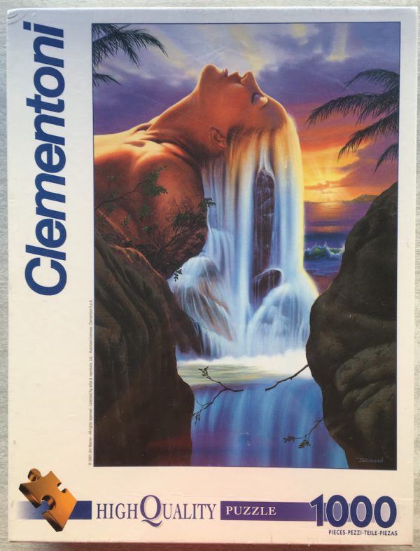 Image of the puzzle 1000, Clementoni, Island Dream, by Jim Warren, Factory Sealed, Picture of the box