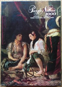 Image of the puzzle 1000, Nathan, Women of Algiers in their Apartment, by Eugène Delacroix, Incomplete, Picture of the box