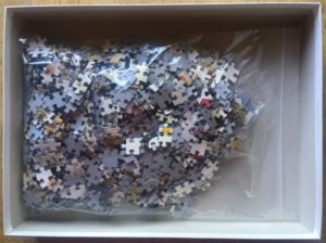 Image of the puzzle 1000, Jumbo, Cats Poster, by Francien van Westering, Incomplete, Picture of the bag