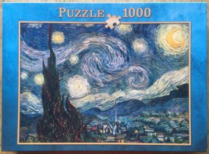 Image of the puzzle 1000, Innovakids, The Starry Night, by Vincent Gogh, Complete, Picture of the box