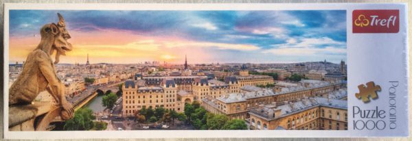 Image of the puzzle 1000, Trefl, View from the Cathedral of Notre-Dame de Paris, by Susanne Kremer, Factory Sealed, Picture of the box