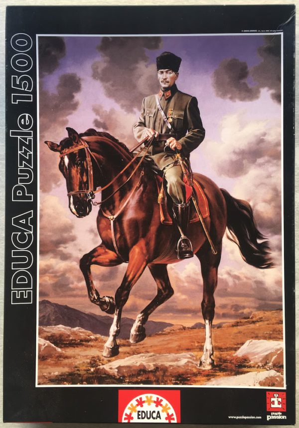 Image of the puzzle 1500, Educa, Mustafa Kemal Atatürk, Sealed Bag, Picture of the box