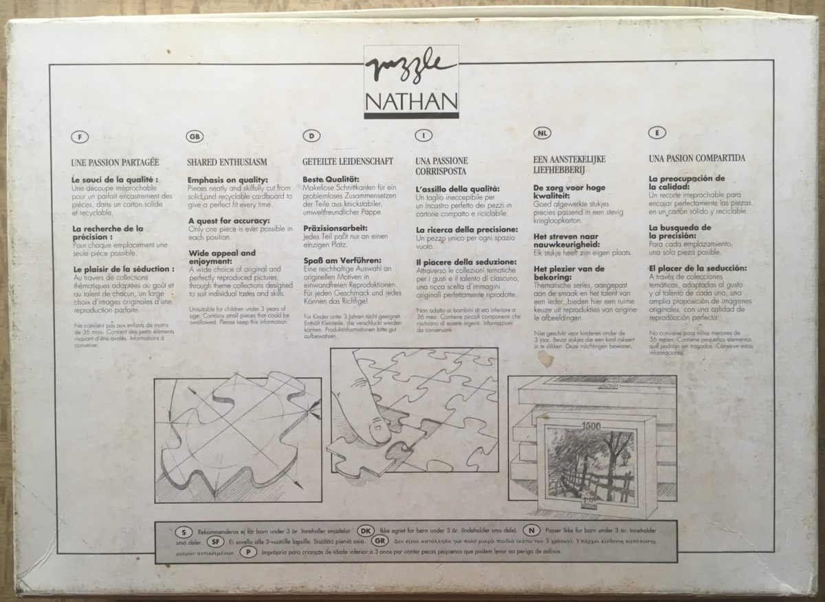 Image of the puzzle 6000, Nathan, Nautilus, Gabor Szittya, Complete, Picture of the back