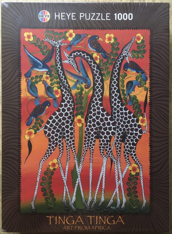 Image of the puzzle 1000, Heye, Giraffes, Salum Mussa, Factory Sealed, Picture of the box