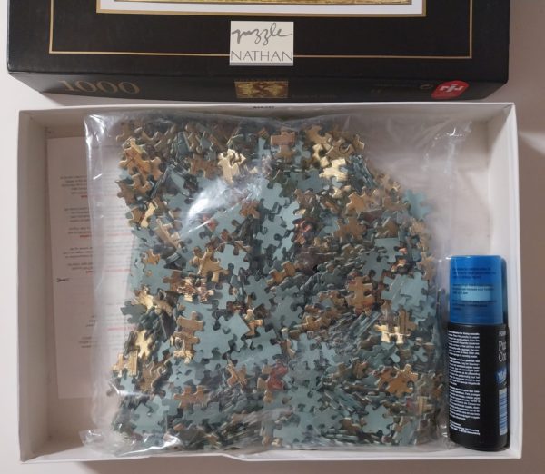 Image of the puzzle 1000, Nathan, Aqua et Terra, by by Henricus Hondius the Younger, Sealed Bag, Picture of the bag