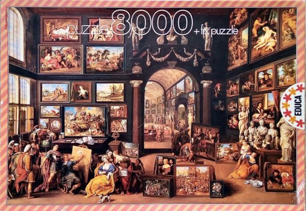 Image of the puzzle 8000, Educa, Alexander the Great visiting the Studio of Apelles, Sealed Bag, Picture of the box