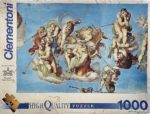 Image of the puzzle 1000, Clementoni, Universal Judgement, by Michelangelo, Sealed Bag, Picture of the box