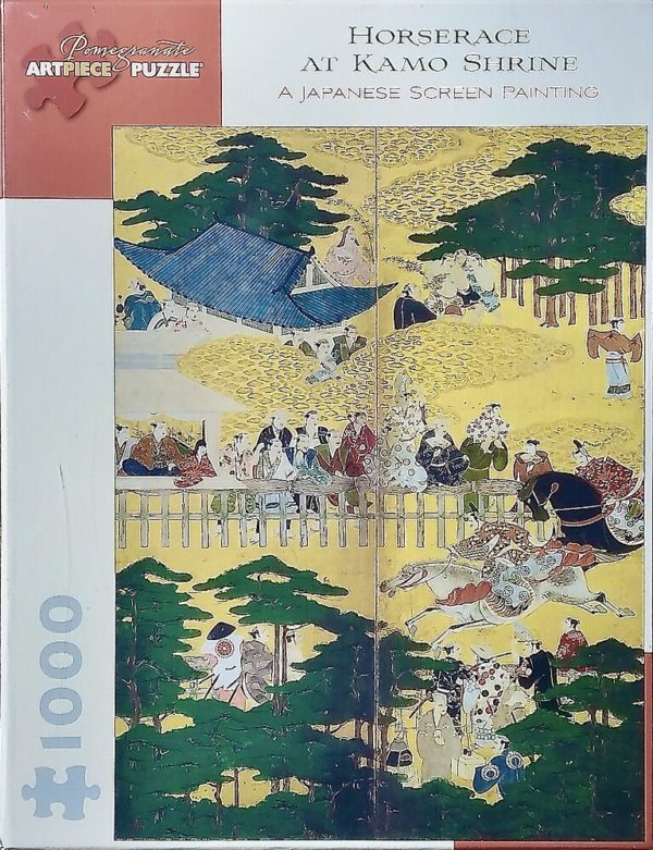 Image of the puzzle 1000, Pomegranate, Horserace at Kamo Shrine, by Unknown Artist, Factory Sealed, Image of the box