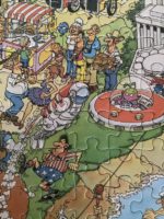 Image of the puzzle 1000, Jumbo, USA, Jan van Haasteren, Complete, Detail of the puzzle