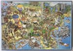 Image of the puzzle 1000, Jumbo, USA, Jan van Haasteren, Complete, Picture of the box