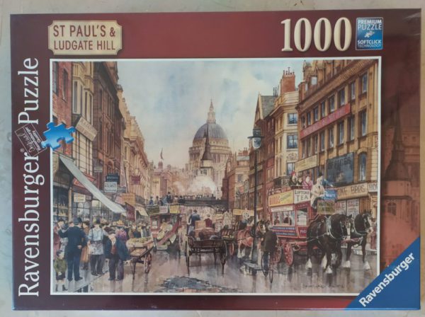 Image of the puzzle 1000, Ravensburger, St Paul’s and Ludgate Hill, Factory Sealed, Picture of the box
