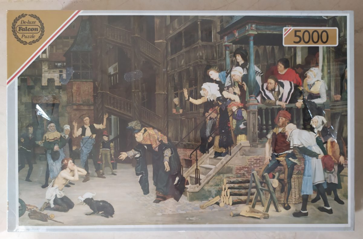 5000, Falcon, The Return of the Prodigal Son, by James Tissot, Factory Sealed, Listed by Barebrain Image of the puzzle 5000, Falcon, The Return of the Prodigal Son, by James Tissot, Factory Sealed, Picture of the box
