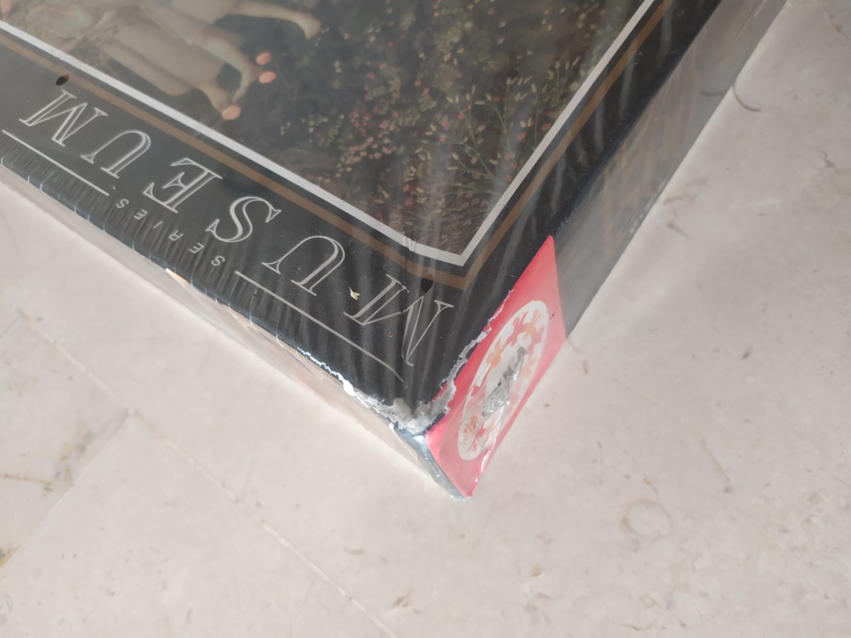 Image of the puzzle 1500, Educa, The Annunciation, Fra Angelico, Factory Sealed, Picture of the corner