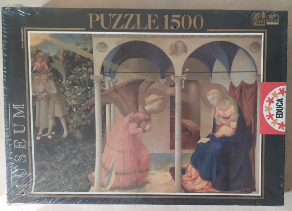Image of the puzzle 1500, Educa, The Annunciation, Fra Angelico, Factory Sealed, Picture of the box