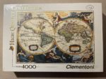 Image of the puzzle 4000, Clementoni, Old Map, Frederick de Wit, Factory Sealed, Picture of the box