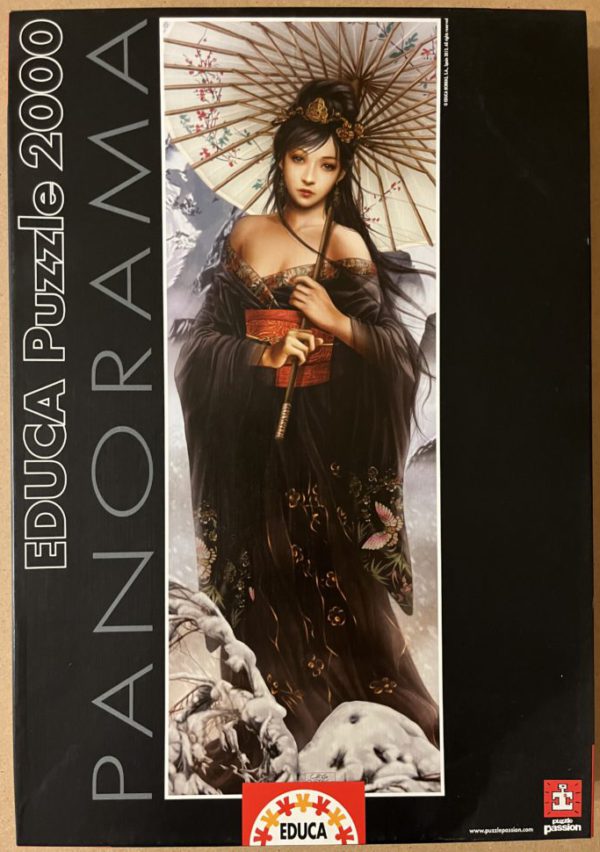 Image of the puzzle 2000, Educa, The Silent Hills, by Cris Ortega, Sealed Bag, Picture of the box