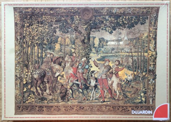 Image of the puzzle 3000, Dujardin, La Chasse au Cerf, Bernard van Orley, Complete, Picture of the box