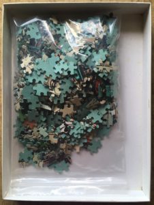 Image of the puzzle 500, Nathan, La Vallée des Bannis, by Janry, Complete, Picture of the bag